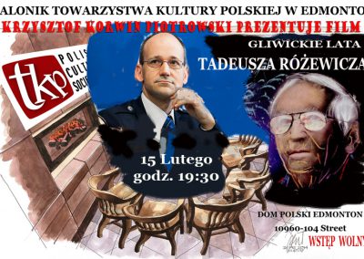 Gliwickie lata Różewicza w Edmonton.plakat (1)
