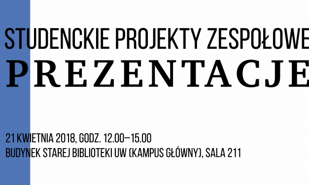 Prezentacja Zespołowych Projektów Studenckich