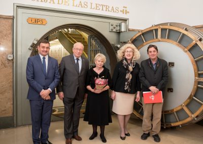 Uczestnicy debaty Tribuna de Hispanismo Polaco, Instituto de Cervantes 13 listopada 2018 r. Od lewej: Richard Bueno Hudson, Jan Kieniewicz, Urszula Aszyk, Marzena Adamczyk, Luis García Montero