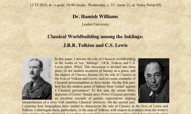 12 czerwca, Spotkania OBTymistów: dr Hamish Williams