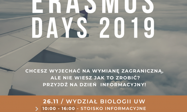 DNI ERASMUSA NA UW
