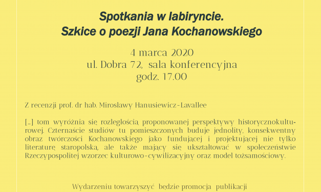 4 marca: spotkanie Laboratorium Romantycznego