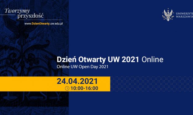 24 kwietnia: Dzień Otwarty UW 2021 Online