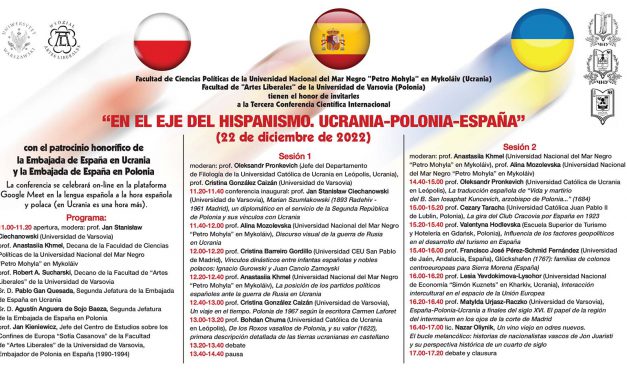 Konferencja: „Na osi hispanizmu. Ukraina – Polska – Hiszpania”