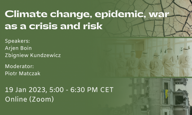 Seminarium online: „Climate change, epidemic, war as a crisis and risk”