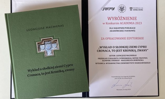 „Cronaca” wyróżniona w konkursie Academia 2023